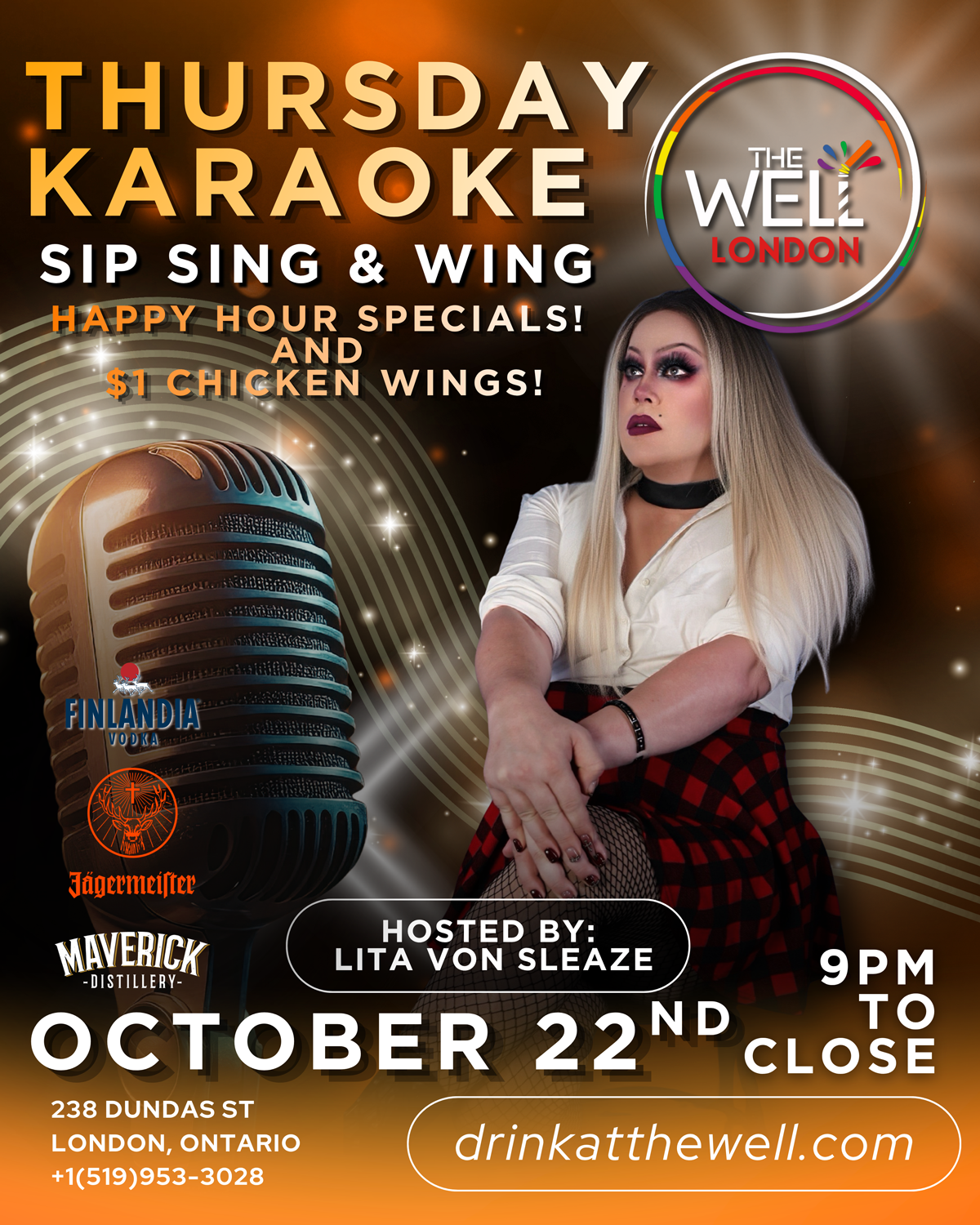 Thursday Karaoke: Sip Sing & Wing - London
