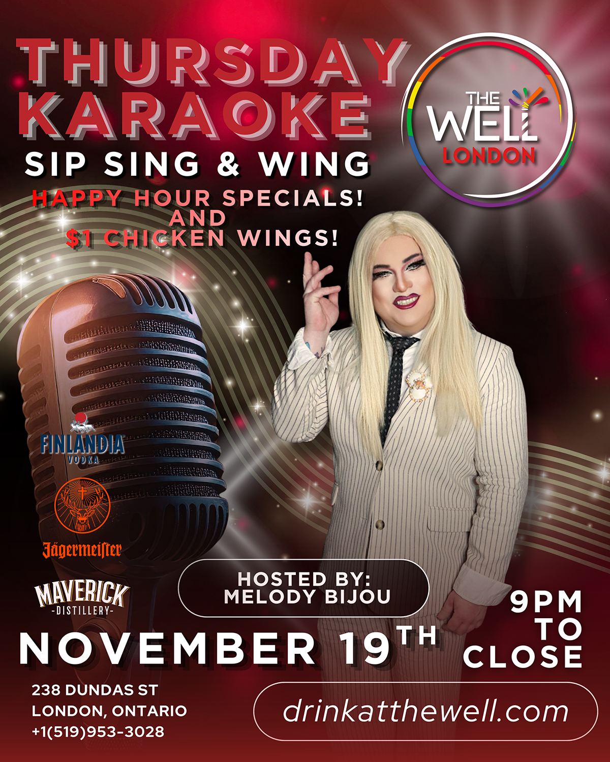 Thursday Karaoke: Sip Sing & Wing – London